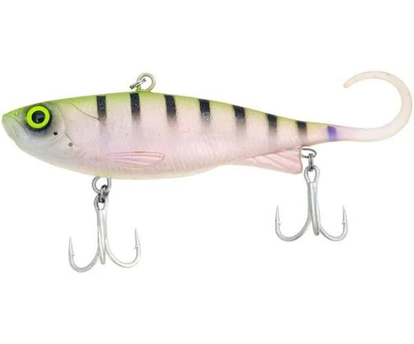 160mm Heavy Zerek Fish Trap Soft Vibe Crankbait Fishing Lure - Rainbow Tiger