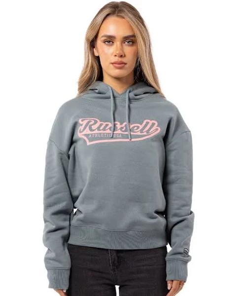 Russell Athletic Australia Women's Script '02 Hoodie - Stormy Sea 12