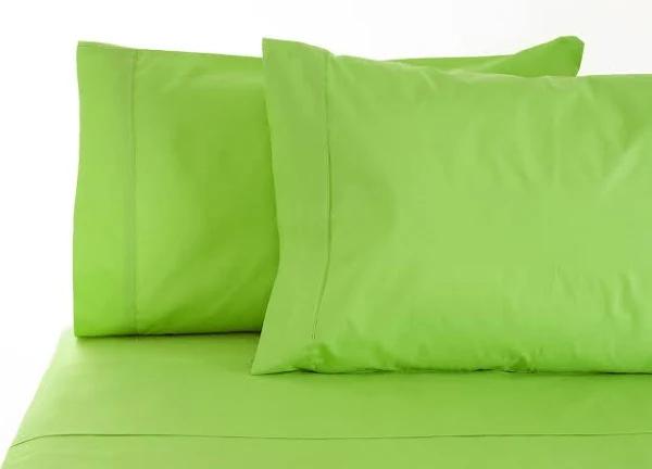 Jenny Mclean La Via 400TC Cotton Single Sheet Set Lime Green