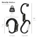 Heroclip Medium Stealth Black