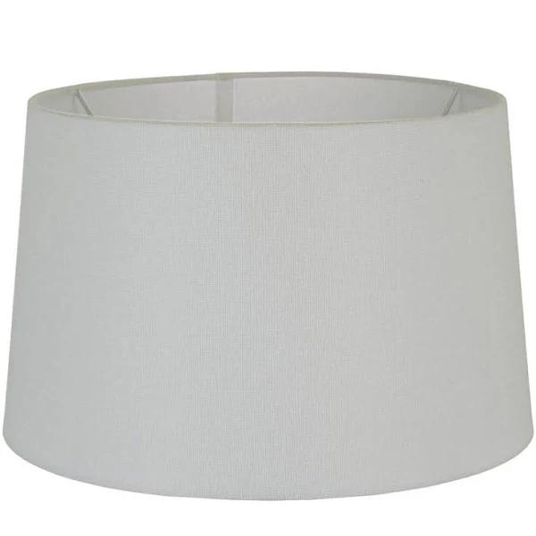 Florabelle XXL Drum Lamp Shade - Light Natural Linen - Linen Lamp Shade with E27 Fixture