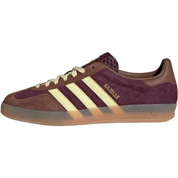 Adidas Gazelle Indoor Sneaker (Maroon/Almost Yellow - 12)