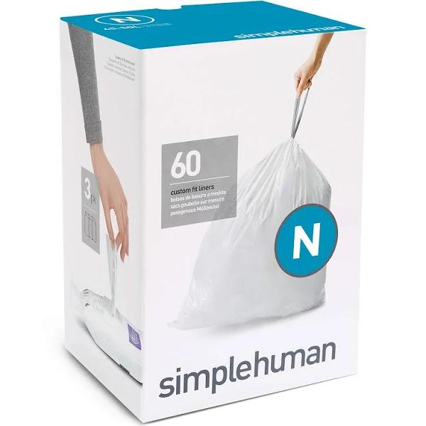 simplehuman Code N Custom Fit Liners 60pk