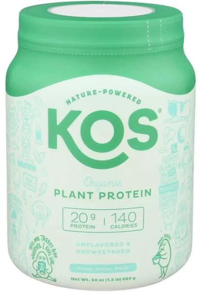 KOS Organic Plant Protein Unflavored & Unsweetened 1.5 LB (680 g)