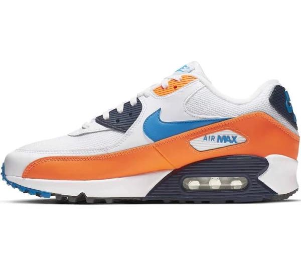 Nike Air Max 90 Essential White/ Photo Blue-Total Orange