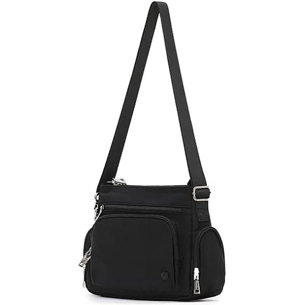 Tosca Anti-theft RFID Blocking Security Shoulder/Messenger Bag/Pouch - Black - AfterPay & zipPay Available