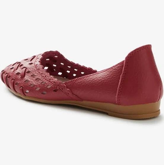 Rivers - Womens - Chanel Leathersoft Woven Ballet Shoe