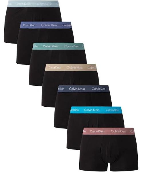 Calvin Klein 7-pack Low Rise Trunks - Black