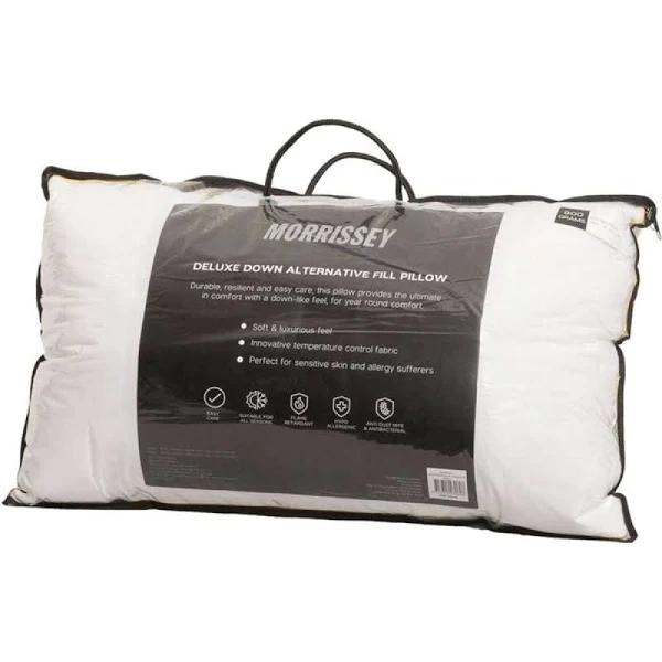 Morrissey Microfibre Pillow 900g Deluxe Down Alternative Fill 45x70cm