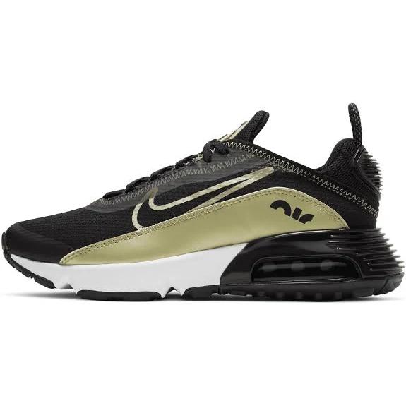 Nike Air Max 2090 GS 'Black Metallic Gold Star' Sneakers | Kid's Size 7