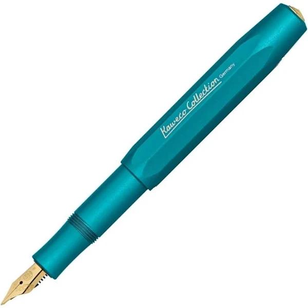 Kaweco Collection Al Sport Fountain Pen - Iguana Blue, Fine