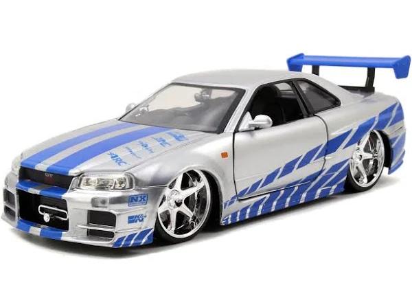 *Jada Toys 1/24 Fast & Furious Minicar Brian's Nissan Skyline GT-R R34