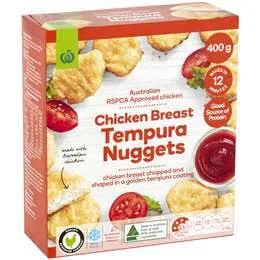 Woolworths Chicken Breast Tempura Nuggets 400g