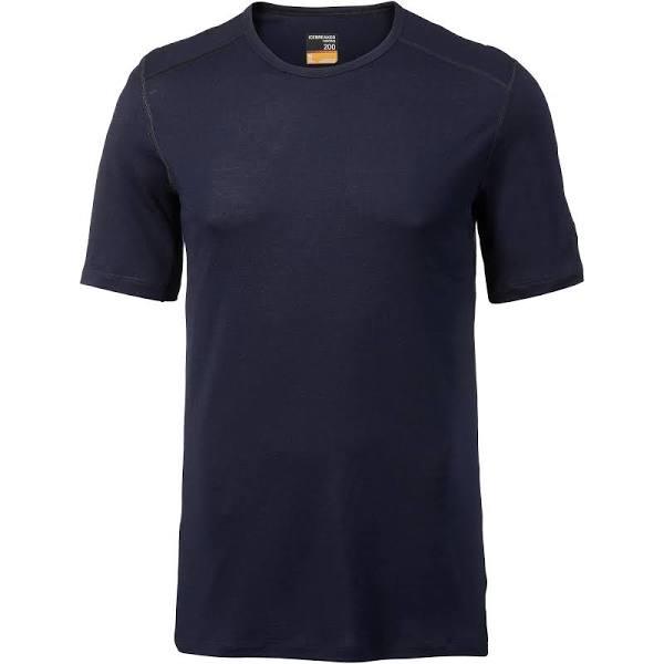 Icebreaker Mens 200 Oasis SS Crewe Top Midnight Navy