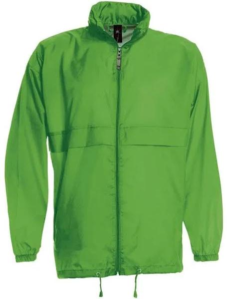 Compact Windbreaker with Concealed Hood Real Green - B&C BA601 - Size S