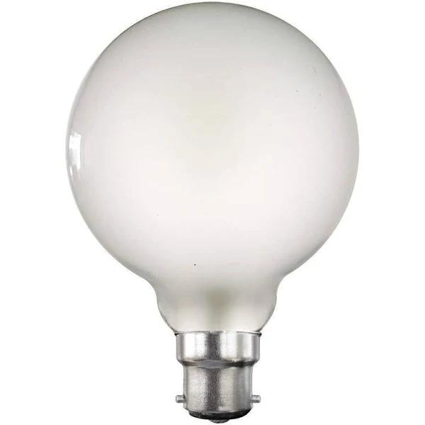 8W G95 Opal Dimmable Led Globe (B22) in Warm White