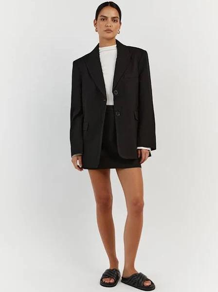 Harley Boyfriend Blazer in Black Size 2 by DISSH