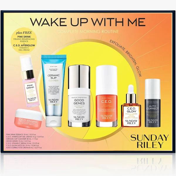 Sunday Riley Wake Up with Me Complete Morning Routine Gift Set