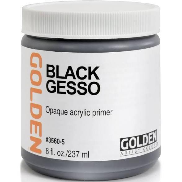 Golden : Black Gesso 236ml