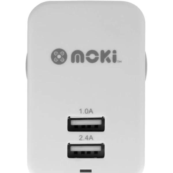 Moki Dual USB Wall Charger - White