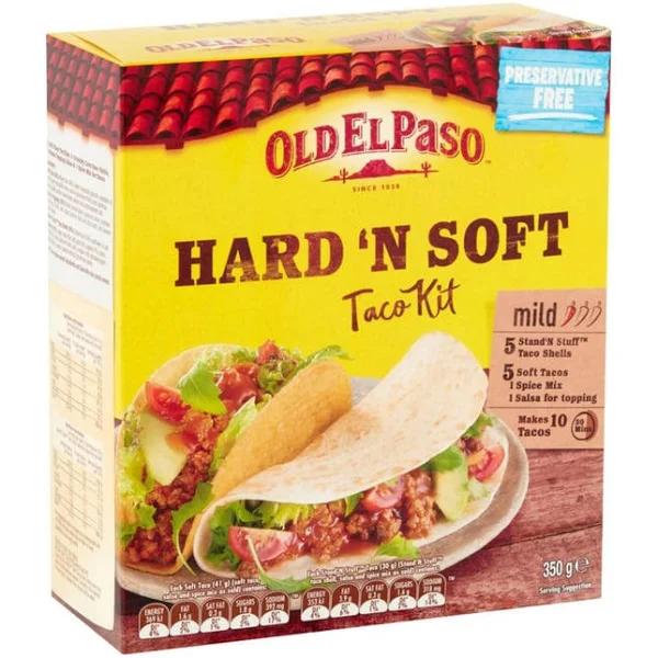 Old El Paso Hard 'n Soft Taco Kit Mexican Style 350g