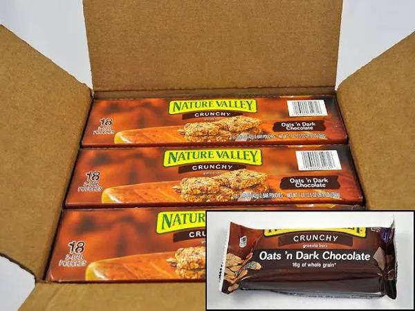 Nature Valley 16000-31261 Oats 'n Dark Chocolate Crunchy Granola Bars