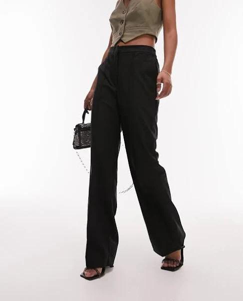 Topshop Tailored pinseam Pants in Black