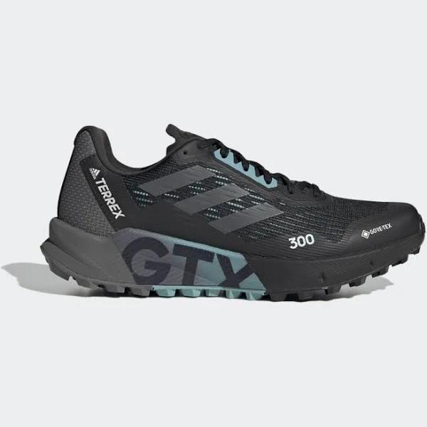 Adidas Terrex Agravic Flow 2 GORE-TEX Trail Running Shoes Black Blue Grey Women - 40