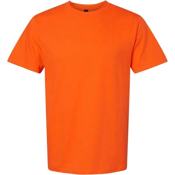 Gildan Unisex Adult Softstyle Midweight T-Shirt Orange M Ringspun Cotton Unisex T-Shirt