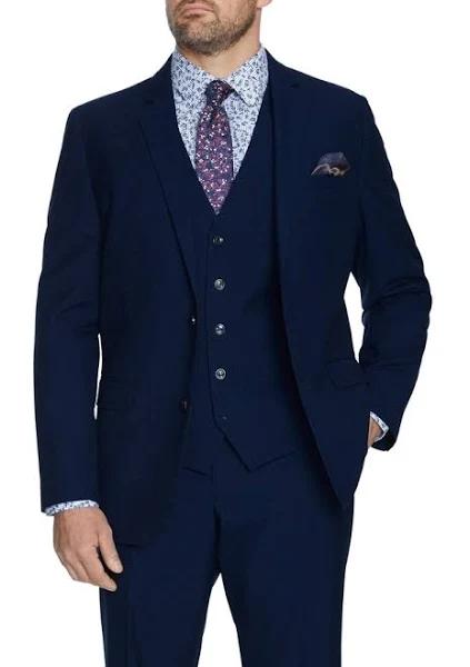 Johnny Bigg Saylor Check Suit Jacket in Royal Blue 44L