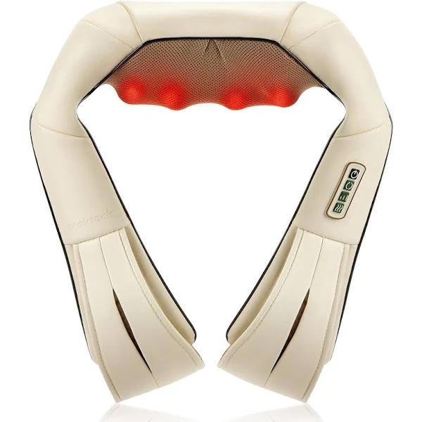 Nekteck Shiatsu Neck and Back Massager with Soothing Heat, Electric De