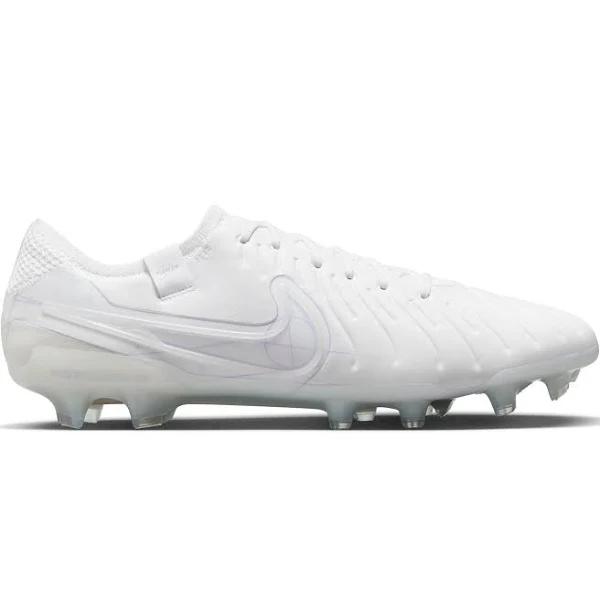 Nike Tiempo Legend 10 Elite SE Firm Ground Cleats Soccer DZ3183-100 White M 6.5 / W 8