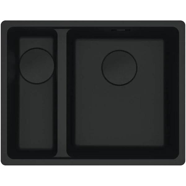 Franke Maris 1 and 1/2 Bowl 340/150mm Matte Black Flushmount (Inc DT651) MRG260SBLMB-FPC