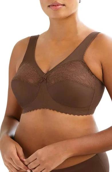 Glamorise Magiclift Original Wire-Free Support Bra - Mocha - 28B Mocha