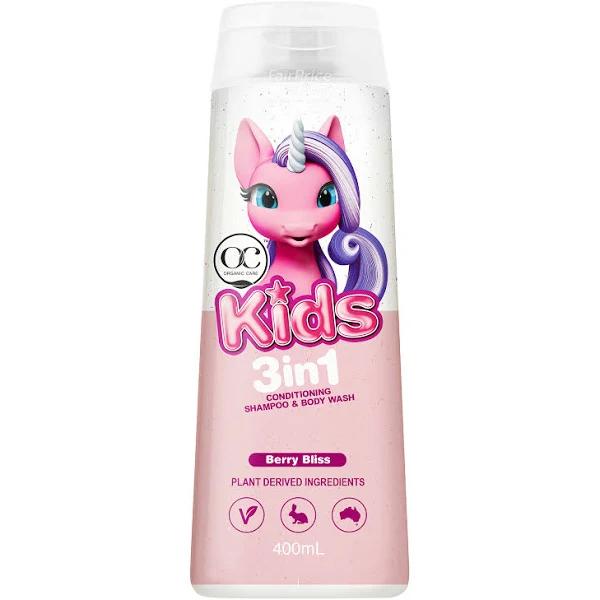 Organic Care Kids 3in1 Conditioning Shampoo & Body Wash Berry Bliss 400ml