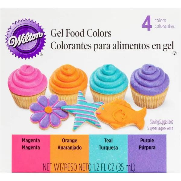 Wilton Neon 4 Gel Food Colour Set