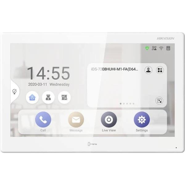 Hikvision DS-KH9510-WTE1 10.1" Indoor Video Intercom Station,