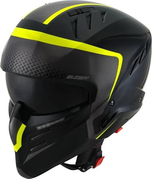 Suomy Armor Crew 2023 Jet Helmet, black-yellow, Size S