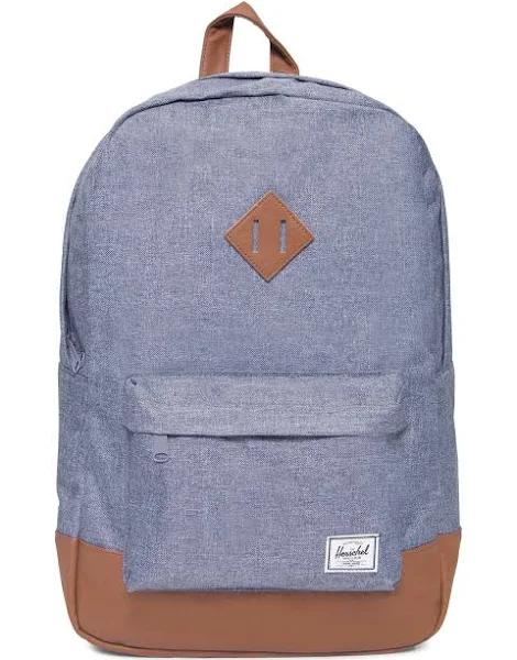 Herschel Heritage Backpack - Dark Chambray Crosshatch/Tan