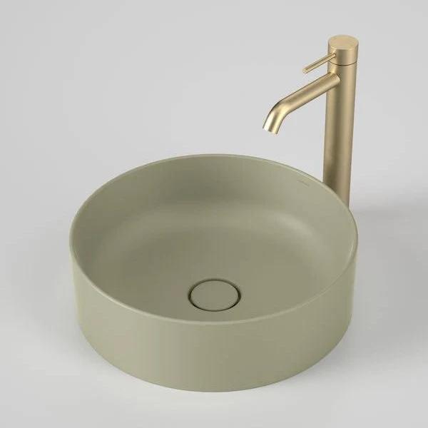 Caroma Liano II 400mm Round Above Counter Basin Matte Green