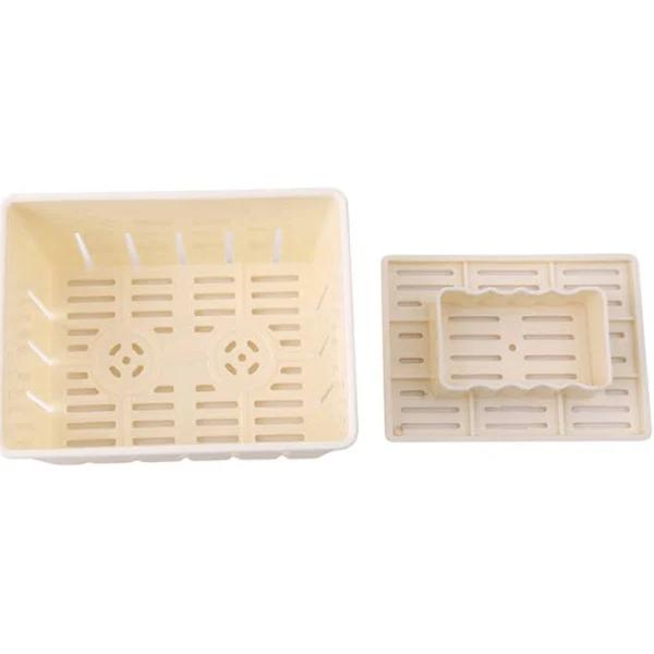 3set Hot DIY Plastic Tofu Press Mould Homemade Mold Soybean Curd Making Mold With Cheese Cloth Kitchen Cooking Tool Set