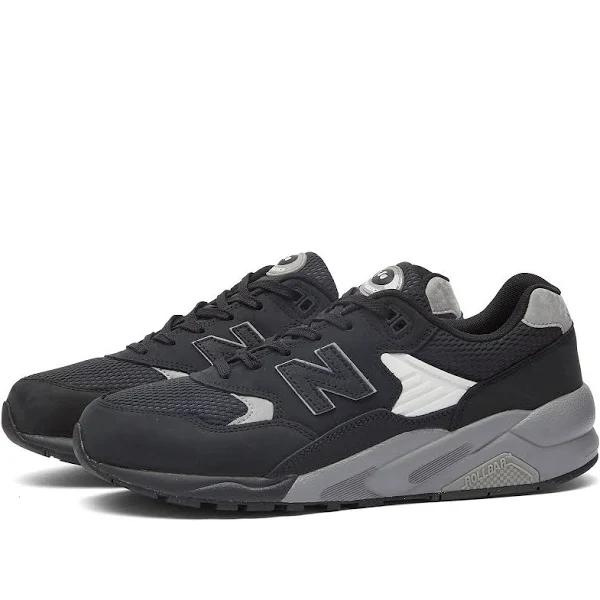 New Balance Unisex 580 Black/Shadow Grey/Silver Metallic - Size 13