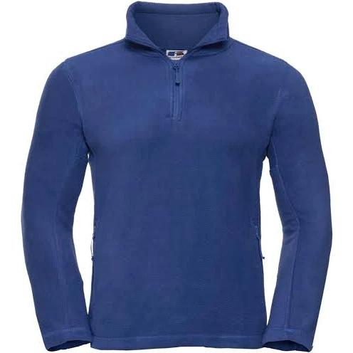 Russell Mens 1/4 Zip Outdoor Fleece Top Bright Royal XS