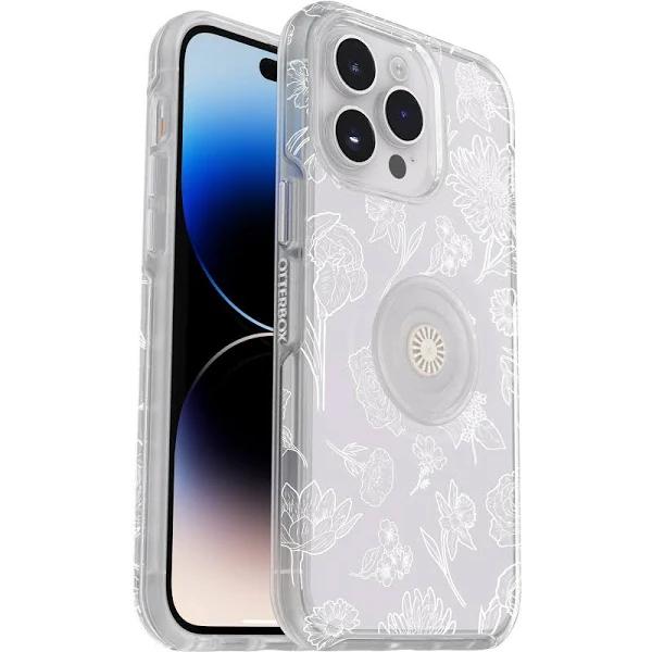 OtterBox Apple iPhone 14 Pro Max Otter + Pop Symmetry Series Clear Case - Flower of The Month (Clear) (77-89736)