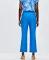 David Lawrence Saxon Cropped Linen Pant in Blue 10