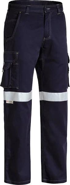 Bisley Taped Cool Vented Lightweight Cargo Pants - BPC6431T Navy / 77R