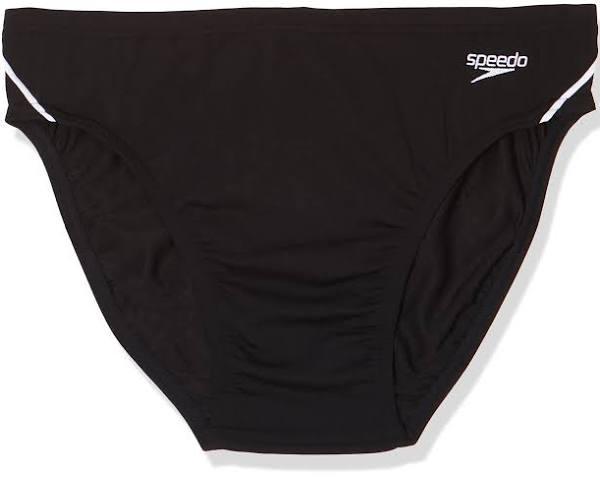 Speedo Mens 5cm Endurance Logo Swim Brief 18 / Black/White