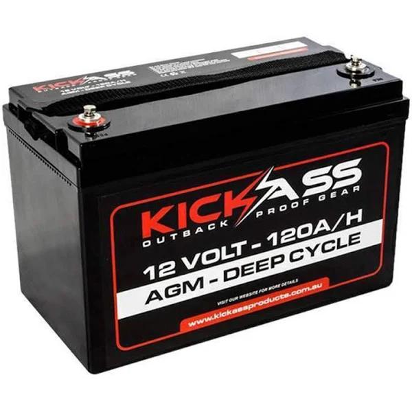 KickAss 120Ah 12V Deep Cycle AGM Battery