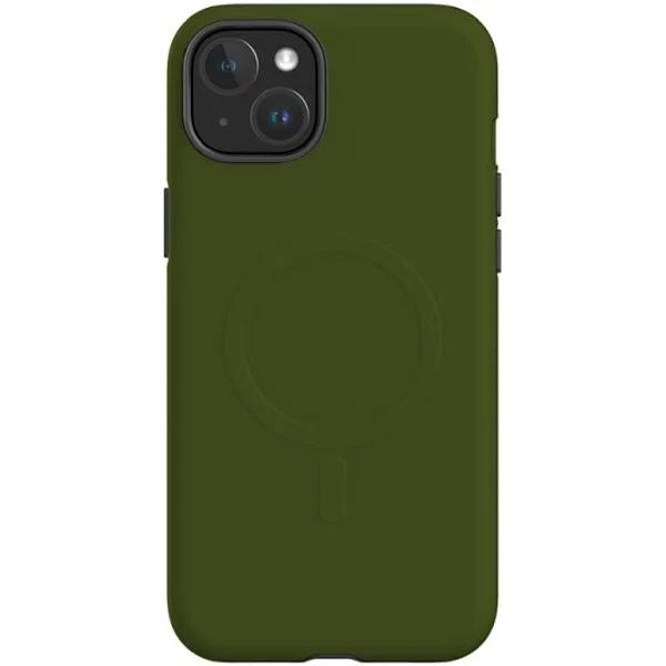 for iPhone 15 Plus Tough Case Compatible with MagSafe Army Green