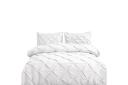 Giselle Bedding Super King Size Quilt Cover Set - White